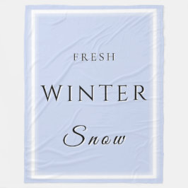 Manta Polar Nieve fresca de invierno