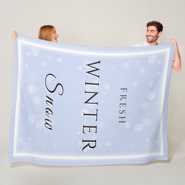 Manta Polar Nieve fresca de invierno con nieve (In situ)