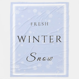 Manta Polar Nieve fresca de invierno con nieve