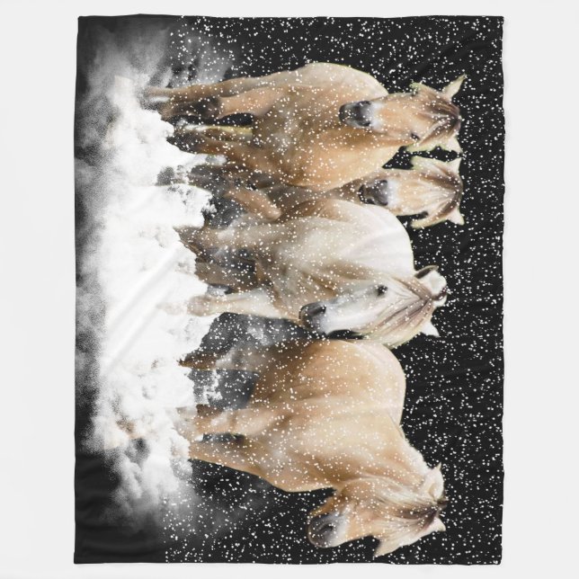 Manta Polar Nieve noruega Blnaket del fiordo (Anverso)