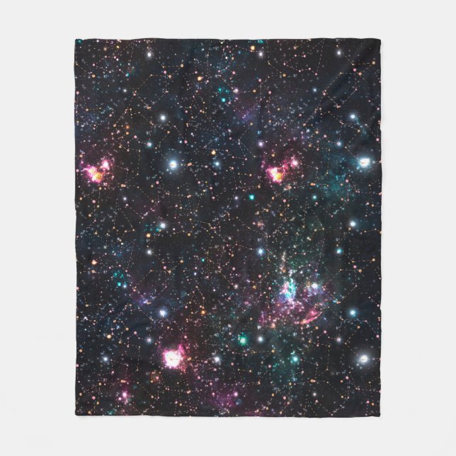 Manta Polar Night Galaxy Space PrintSeamless Pattern in Repeat (Anverso)