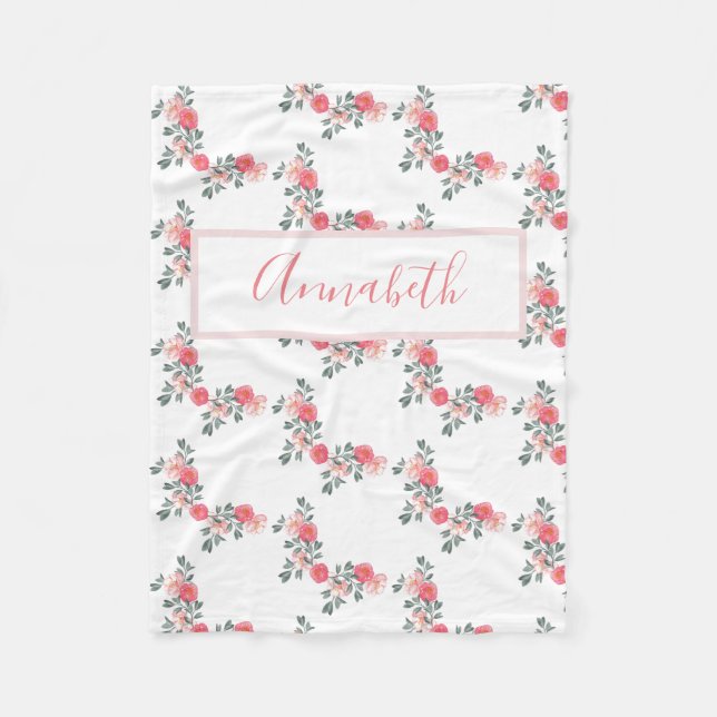 Manta Polar Niña combinada conocida personalizada (Anverso)