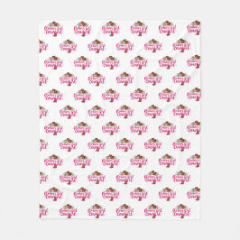 Manta Polar Niña Flor Vaquera