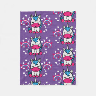 Manta Polar Niñas Unicorn Pony