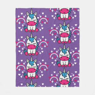 Manta Polar Niñas Unicorn Pony