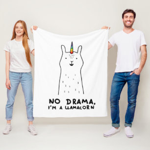 Manta Polar Ningún drama soy un Llamacorn