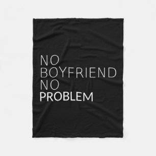 Manta Polar Ningún Novio No Hay Problema De Gracioso Regalo Sa