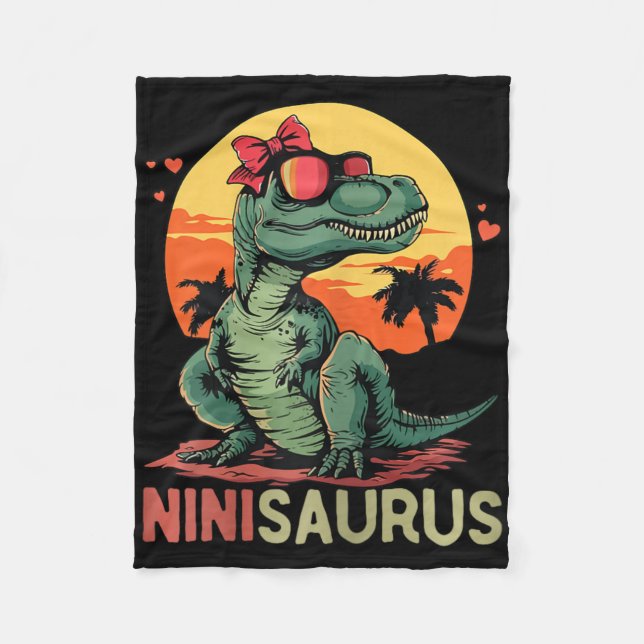 Manta Polar Ninisaurus Dino Dinosaur Nini-saurus T-rex Madre (Anverso)