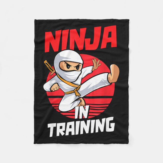 Manta Polar Ninja In Training Costume Party Warrior Boys Girls (Anverso)