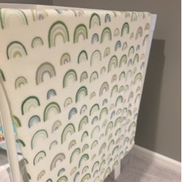 Manta Polar Niño arcoiris Verde, Azul, Gris