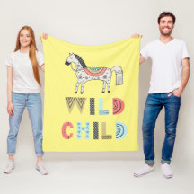 Niño silvestre Escandinavo Caballo Bebé Amarillo