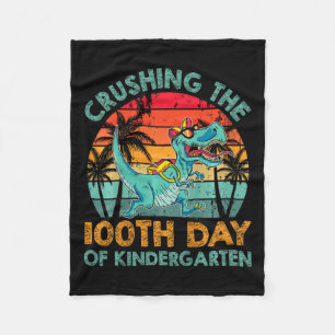 Manta Polar Niños 100 Días De Crianza Infantil Aplastando 100 