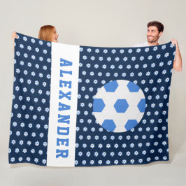 Manta Polar Niños Adolescentes Deportivos Bola de Fútbol Perso