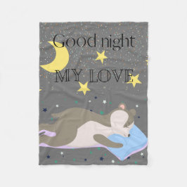 Manta Polar Niños adorables con patrones grises