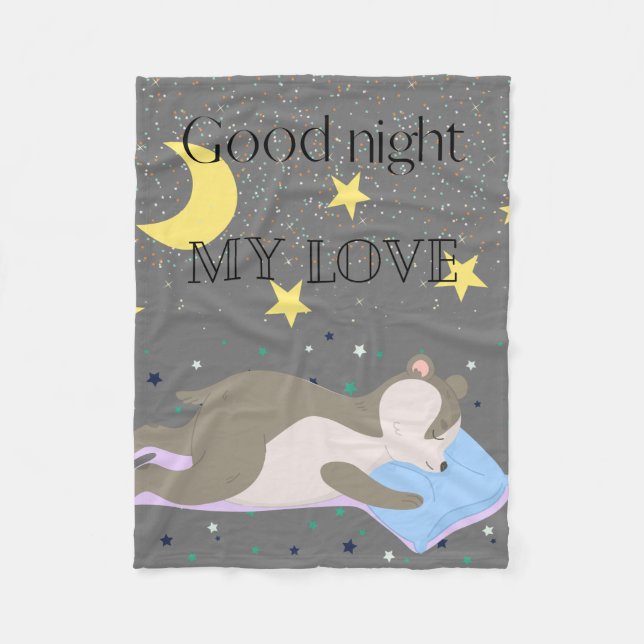 Manta Polar Niños adorables con patrones grises (Anverso)