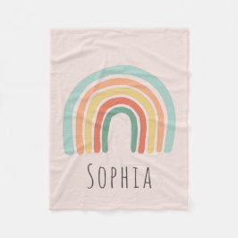 Manta Polar Niños arcoiris de boho rosa chicas