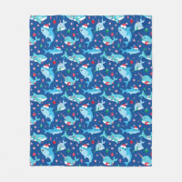 Niños bajo el mar Navidades Shark Narwhal