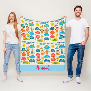 Manta Polar Niños de Afirmación Positiva - Inspirador Acogedor