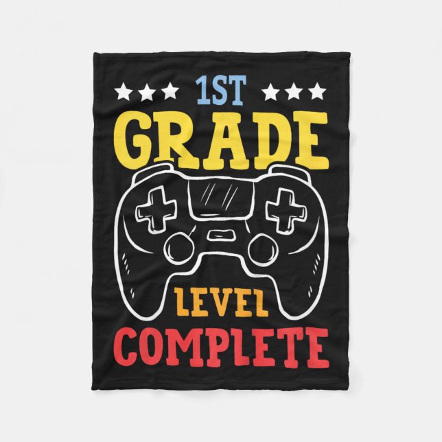 Manta Polar Niños De Primer Grado Completados El Último Día De (Anverso)