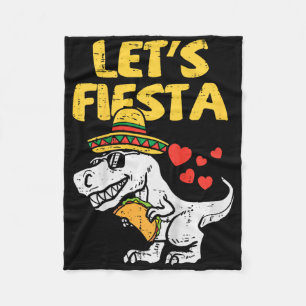Manta Polar Niños Dejan Fiesta Trex Taco Niños Pequeños Cinco 
