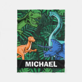 Manta Polar Niños dinosaurios Dino Jurassic Trex Boy