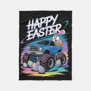 Manta Polar Niños Feliz Monstruo de Pascua Camión Pascua Huevo