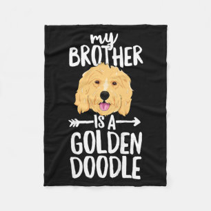 Manta Polar Niños Mi Hermano Es Un Goldendoodle