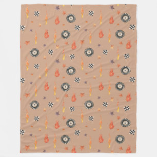 Manta Polar Niños modernos acuarela Camión Carreras de neumáti