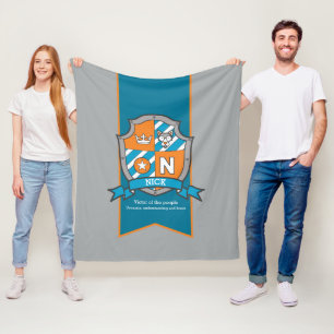 Manta Polar Niños Nick o letra N nombre que significa naranja 