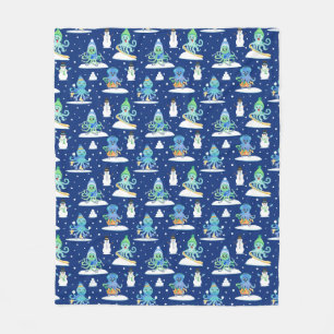 Manta Polar Niños Octopus deportes de invierno divertido anima