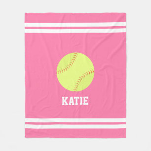 Manta Polar Niños personalizados con temas de Softball de Gua