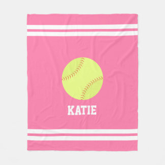 Manta Polar Niños personalizados con temas de Softball de Guay