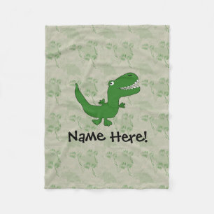 Manta Polar Niños Personalizados de dinosaurios T-Rex Tyrannos