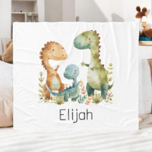 Niños personalizados de la familia de los dinosaur