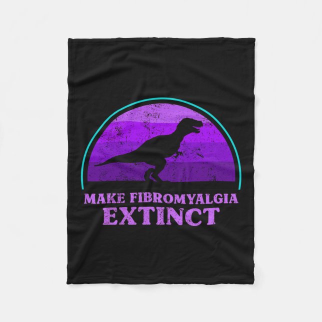 Manta Polar Niños T Rex Dino Fabrican Fibromialgia Extintiva A (Anverso)