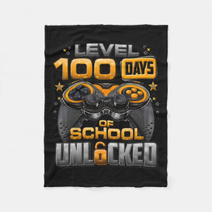 Manta Polar Nivel 100 Días De Escuela Desbloqueado Chicos 100º