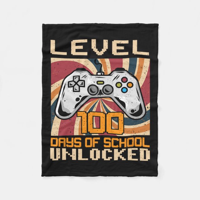 Manta Polar Nivel 100 Días De Escuela Desbloqueados El Amante  (Anverso)