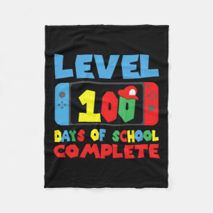 Manta Polar Nivel 100 Días Escolares Juego De Video Jugador Co