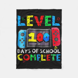 Manta Polar Nivel 100 Días Escolares Juego De Video Jugador Co