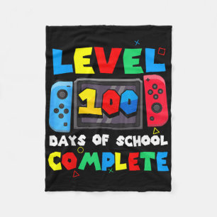 Manta Polar Nivel 100 Días Escolares Juego De Video Jugador Co