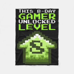 Manta Polar Nivel 8 Desbloqueado Cumpleaños Videojuego 8º Cump