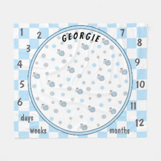 Manta Polar Niveles de hitos y caracoles bebé