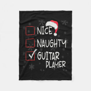 Manta Polar Niza Navidades de la lista de jugadores de guitarr