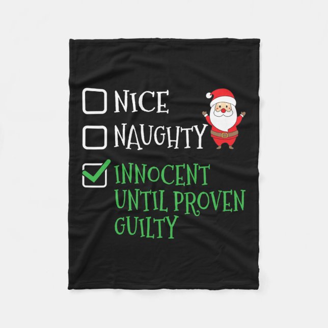 Manta Polar Niza traviesa inocente hasta cristiana culpable de (Anverso)