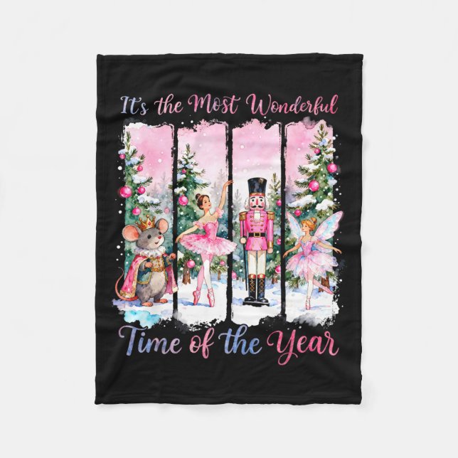 Manta Polar Nk Coquette Arco Cascanueces Amigos Globo de Nieve (Anverso)