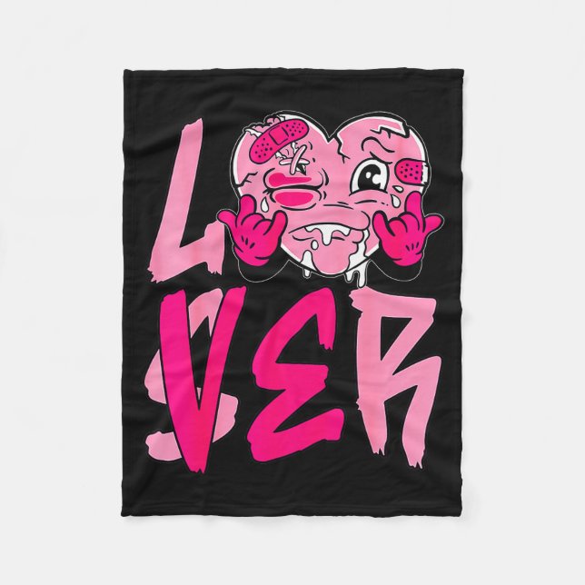 Manta Polar Nk Loser Lover Nk Drip Heart Matching Tee For Men  (Anverso)