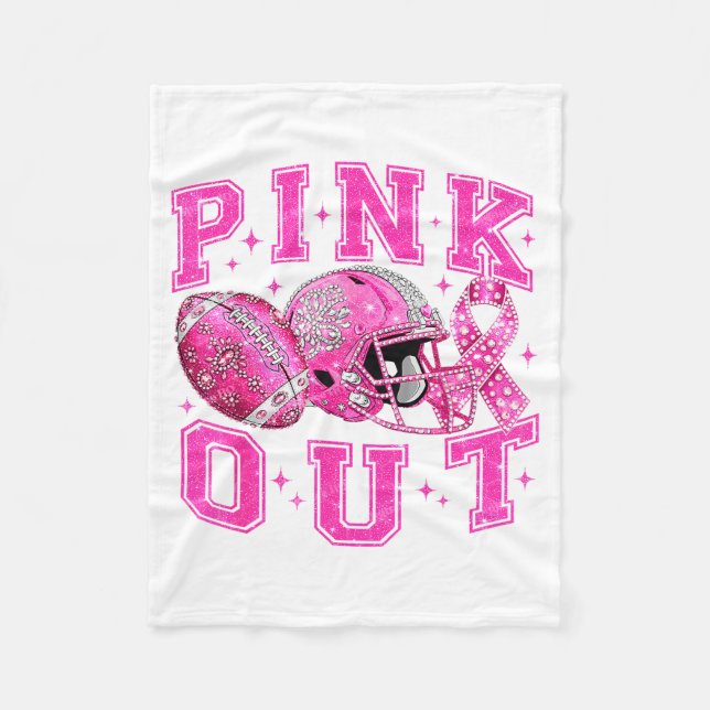 Manta Polar Nk Out Tackle Breast Cancer Awareness Football Nk  (Anverso)