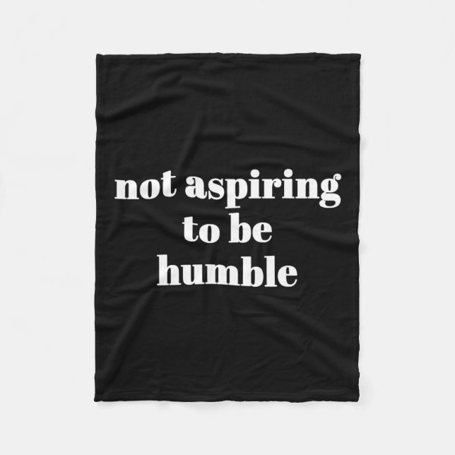 Manta Polar No aspira a ser humilde feminista Kamala Harris M (Anverso)