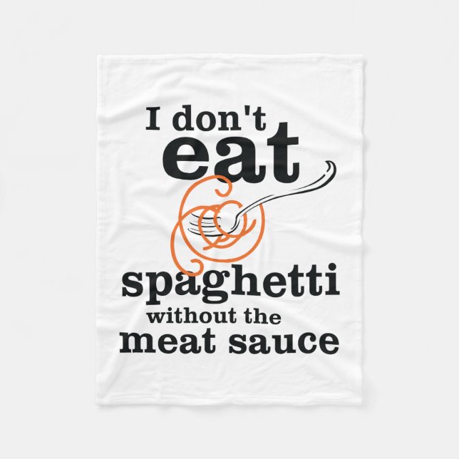 Manta Polar No como Spaghetti sin la salsa de carne (Anverso)