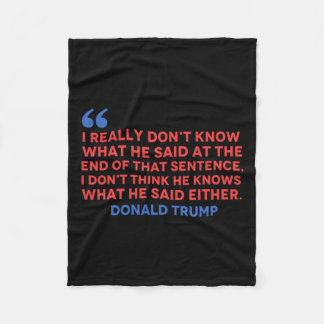 Manta Polar No crean que sabe lo que dijo o Trump Quo